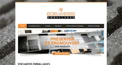 Desktop Screenshot of edelweiss-emballage.com