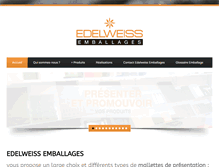 Tablet Screenshot of edelweiss-emballage.com
